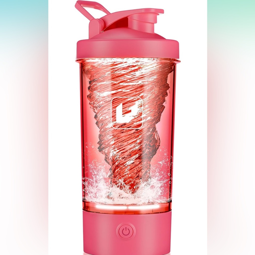 Pink Electric Shaker Bottle